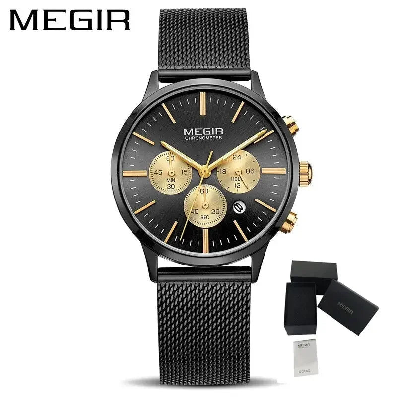 MEGIR Brand Luxury Women Watches Fashion Quartz Ladies Watch Sport Relogio Feminino Wristwatch Waterproof Dress Clock 2011