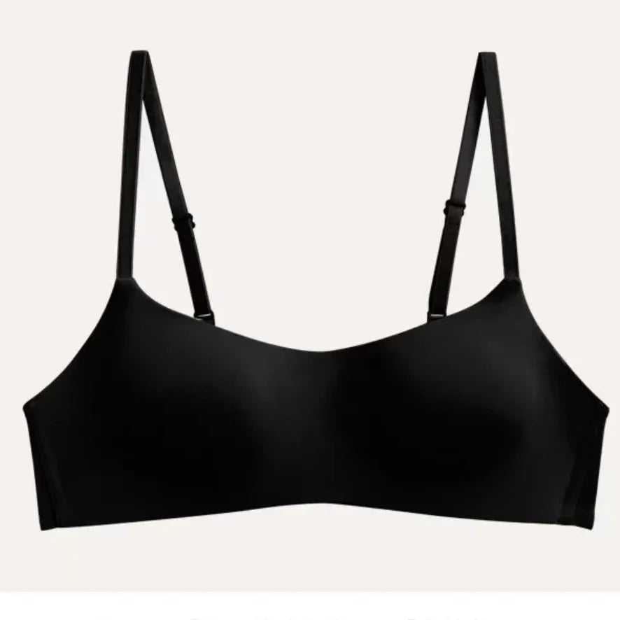One Piece Sexy Bra Seamless Underwear with Thin Cups Gathered and No Steel Rings for Comfortable Breathable Tops Push Up Bra