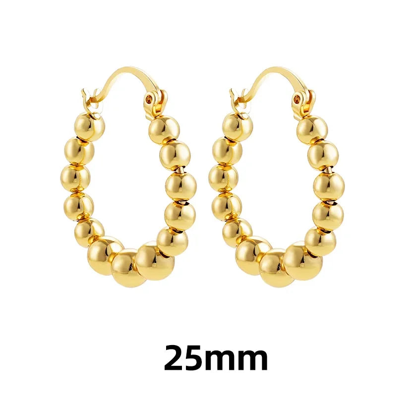 New Trendy Geometric Twisted Thick Hoop Earrings Fashion Gold Color Big Round Circle Earrings for Women Punk Hiphop Jewelry Gift