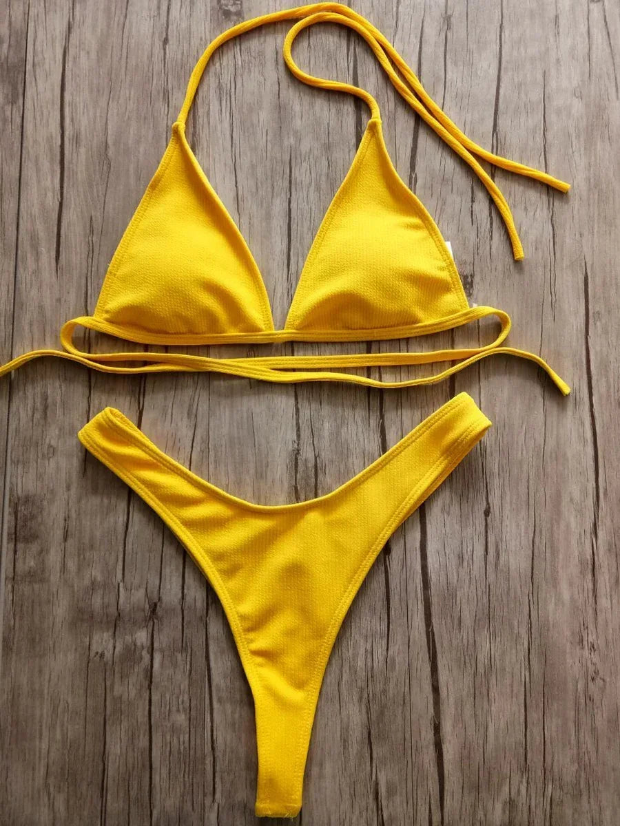 Bandeau Ribbed Bikini