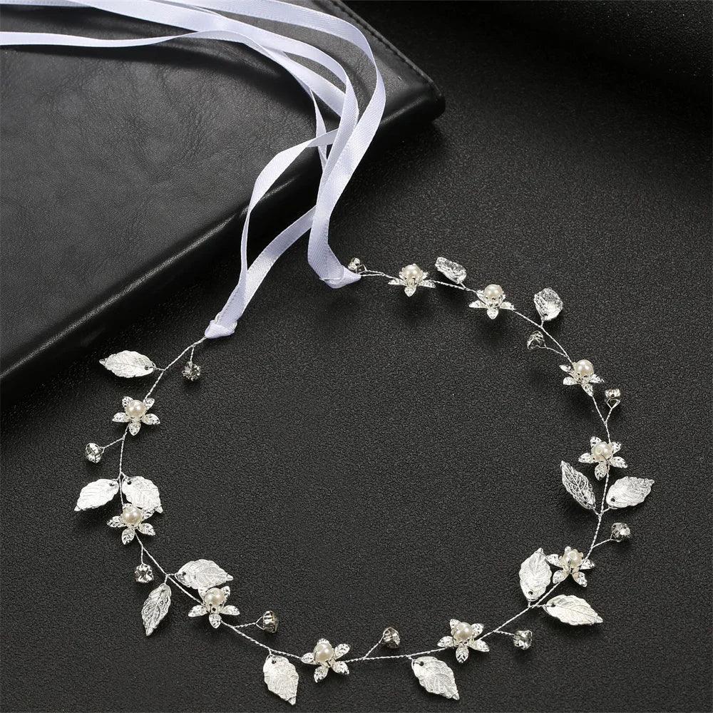 Pearl Crystal Bridal Headband