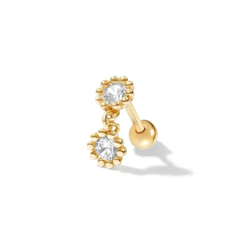 Moon Stud Earrings