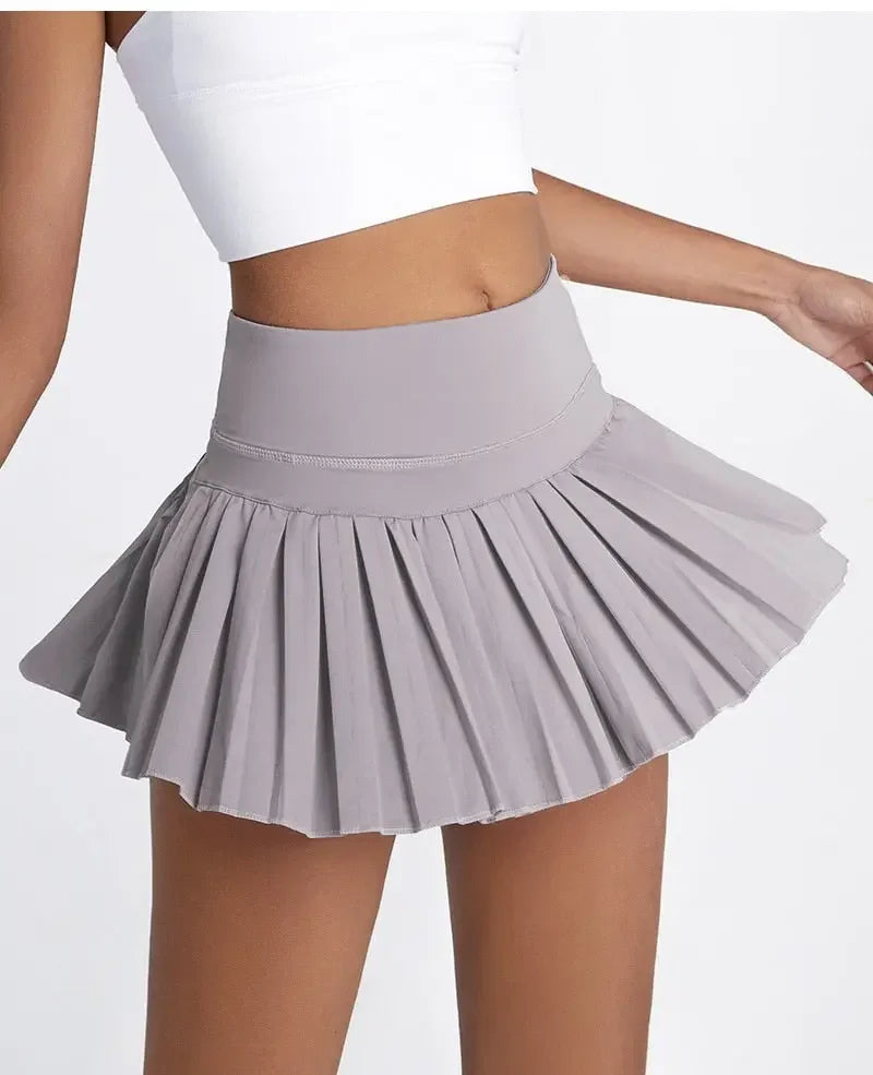 High Waist Pleated Tennis Skirt XS-XXL