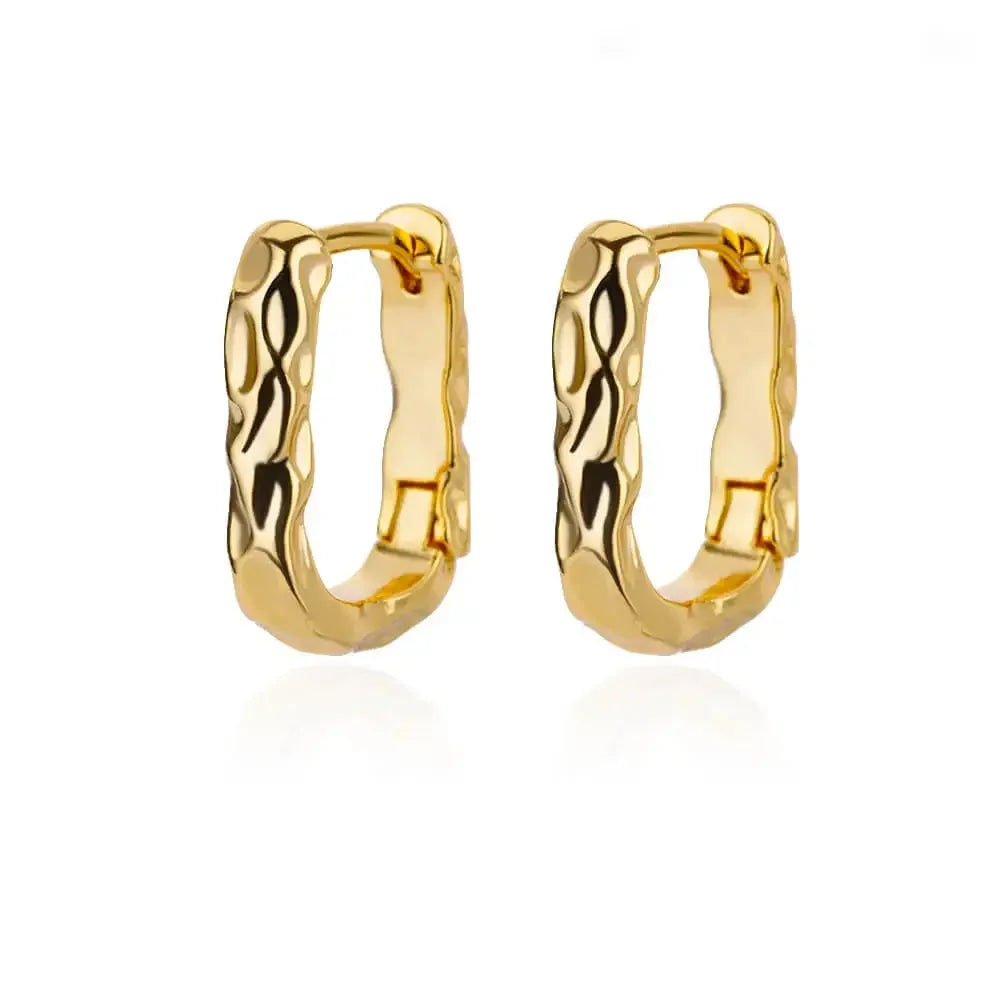 Lux Diva Stainless Steel Hoop Earrings