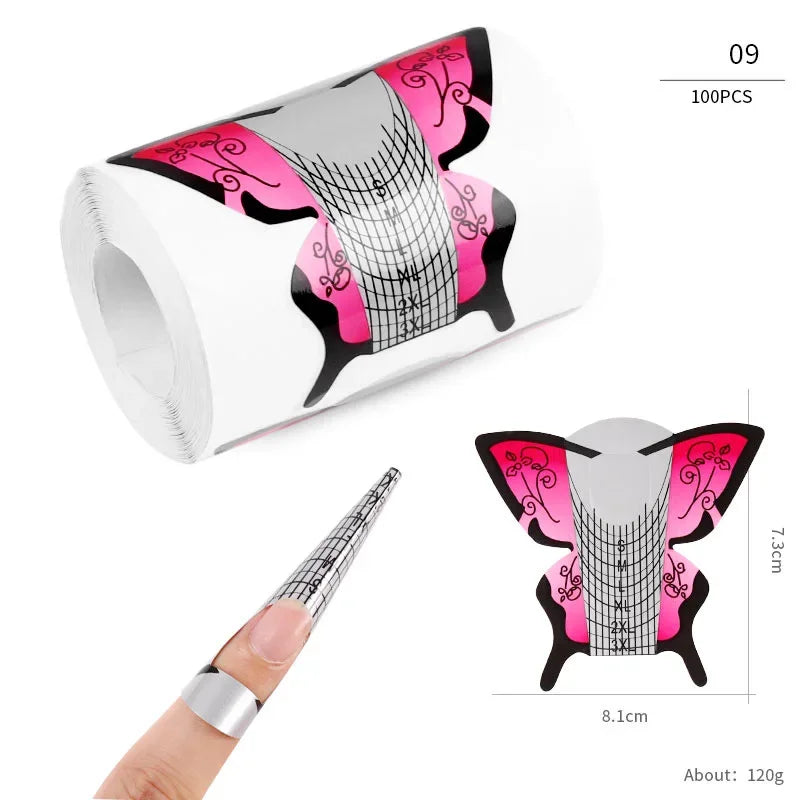 French Nail Tips Nail Sticker 100pcs