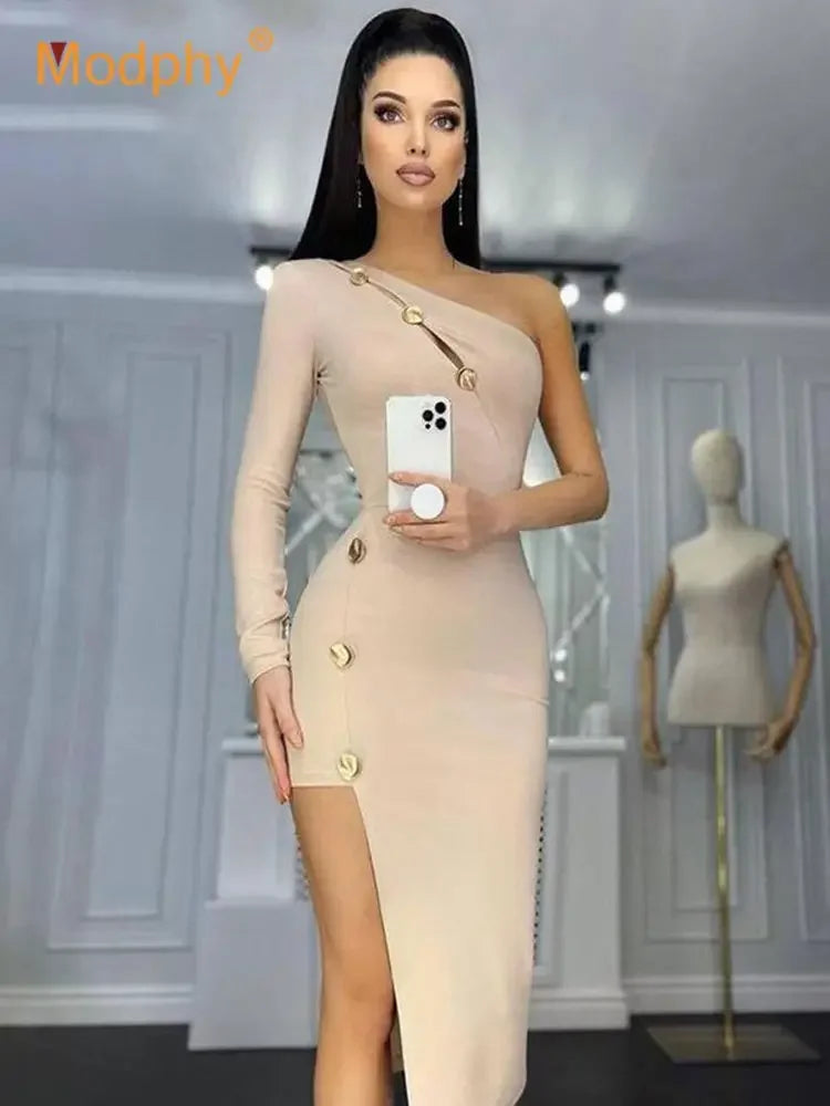 Ladies Long Sleeve Cocktail Dress