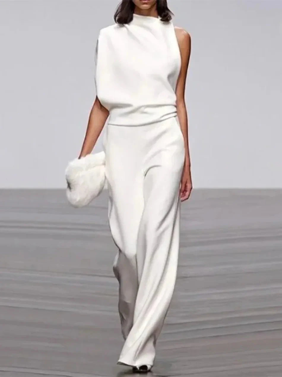 LUX Designer Wide Leg Jumpsuit
