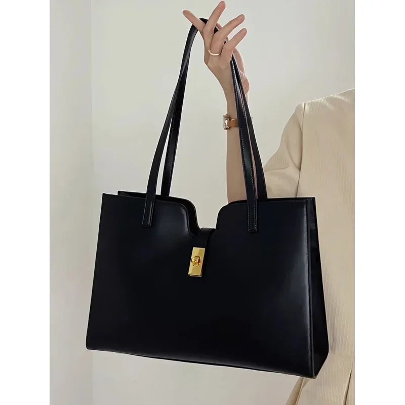 LUX Shopper Leather Shoulder Bag