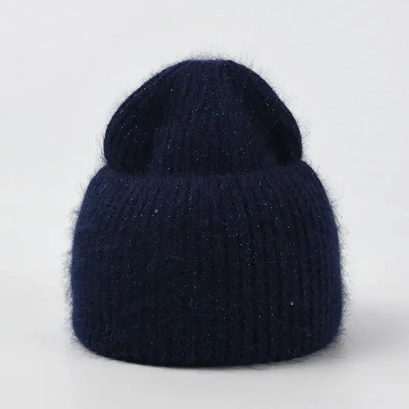 Women’s Rabbit Fur Beanie Hat