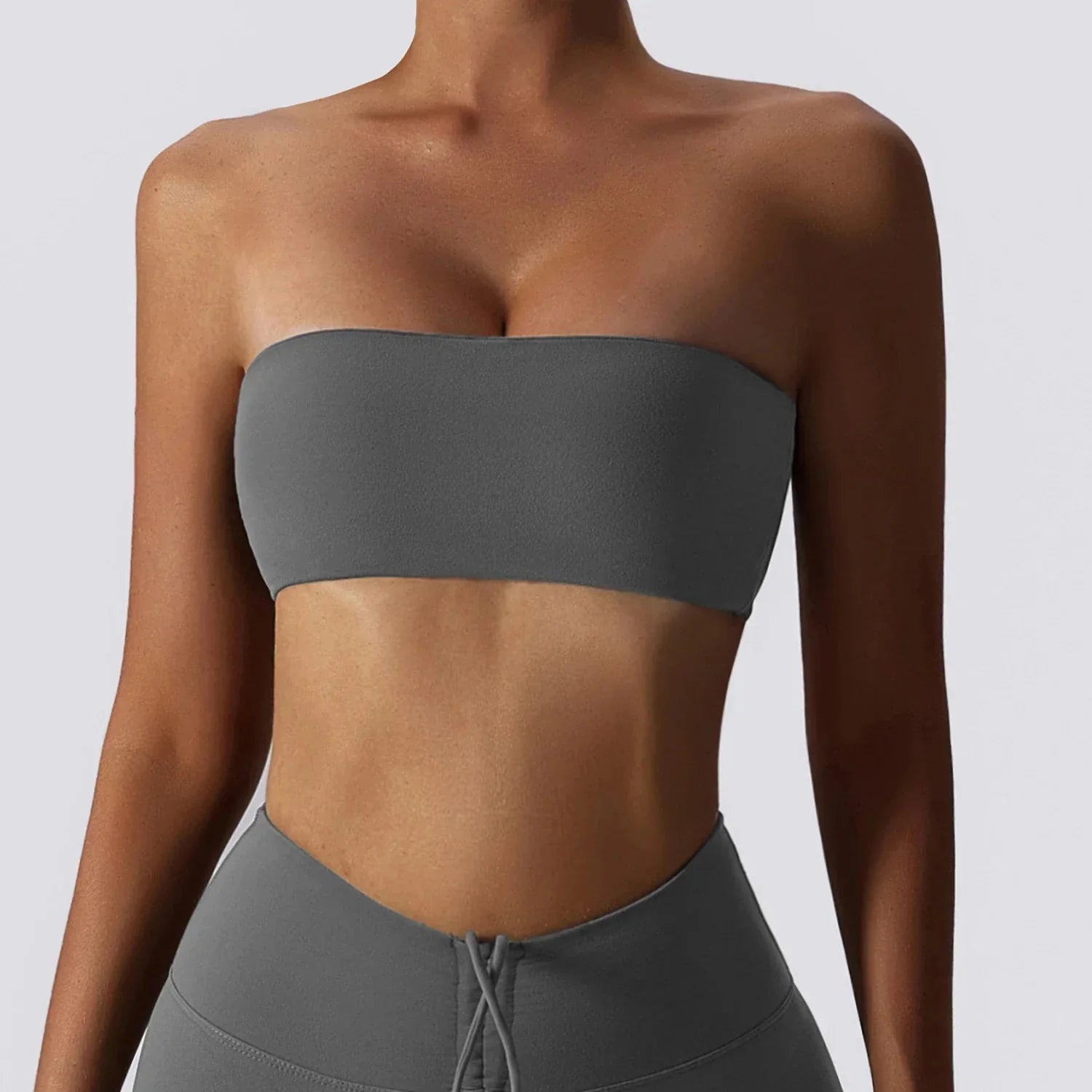 Hearuisavy Casual Sports Bra Gym Underwear Women Breathable Training Yoga Clothes Tube Top Fitness Workout Tank Top Female