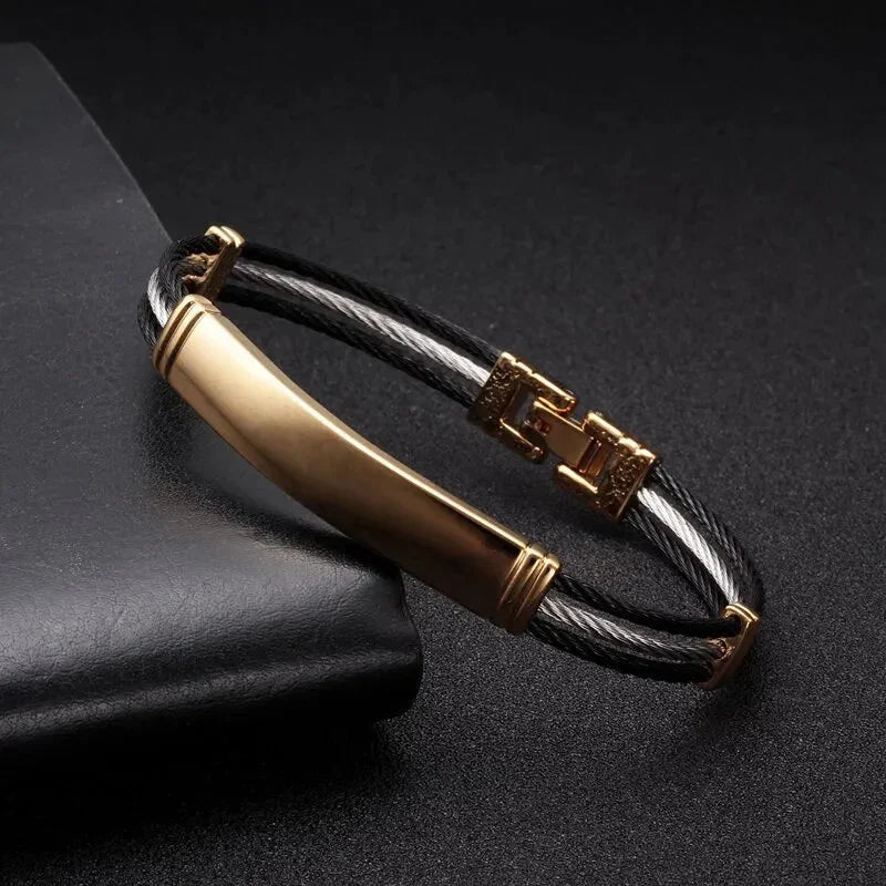 Unique Sequin Snake Chain Link Charm Bracelets Men Women Jewelry Luxury Stainless Steel female Cuff Sporty Bangles
