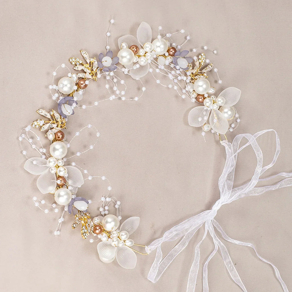 Pearl Crystal Bridal Headband