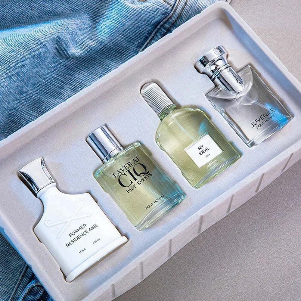 Brand Perfume Men Cologne 100ml Gift Box 4PCS Set Profumo Uomo Lasting Fragrance Spray Floral Scent Pheromone Parfums Homme