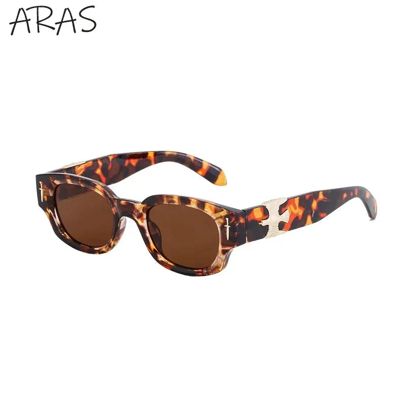 Fashion Soaring Eagle Rectangle Sunglasses Men Women 2024 Luxury Brand Vintage Punk Sun Glasses Male Small Square Shades Eyewear