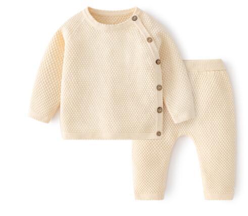 Toddler Baby Boys Girls Clothing Sets Fall Winter Cardigan Sweater+Shorts Infant Baby Girls Boys Knit Suit Korean Style