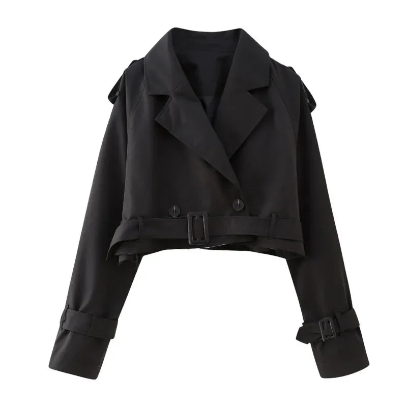 Cassie Cropped Trench