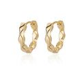 Lux Diva Stainless Steel Hoop Earrings