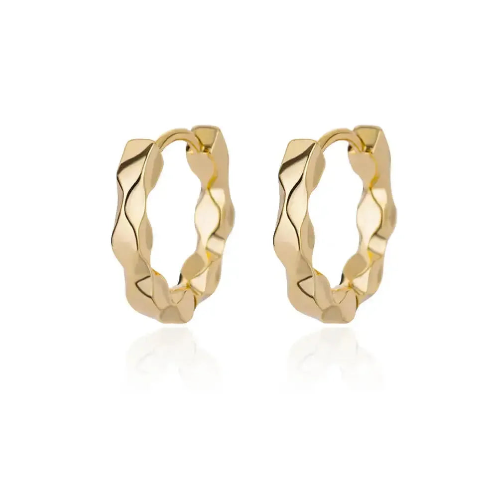Lux Diva Stainless Steel Hoop Earrings