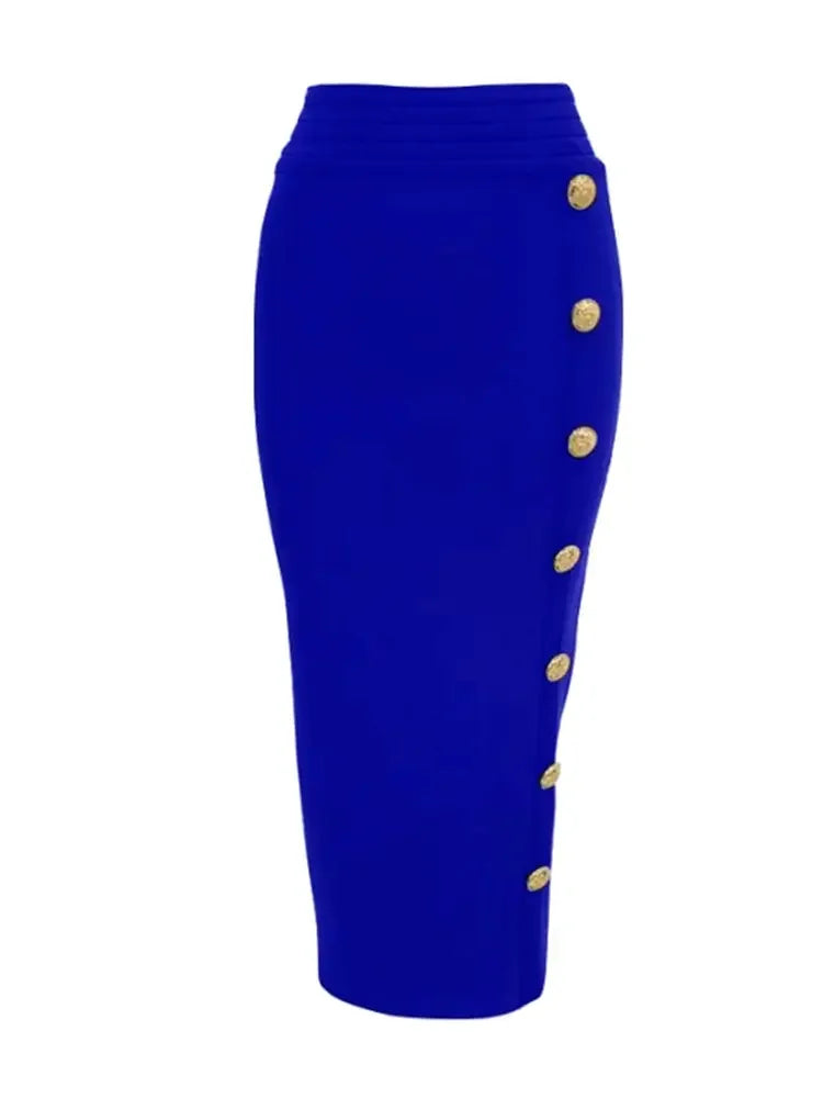 Amy Button Bandage Skirt