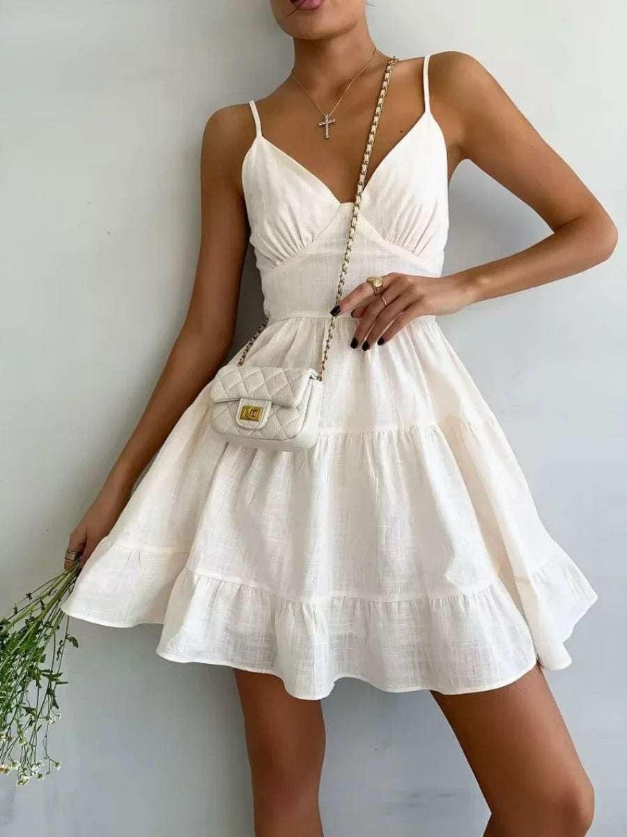 Vintage Linen Summer Dress