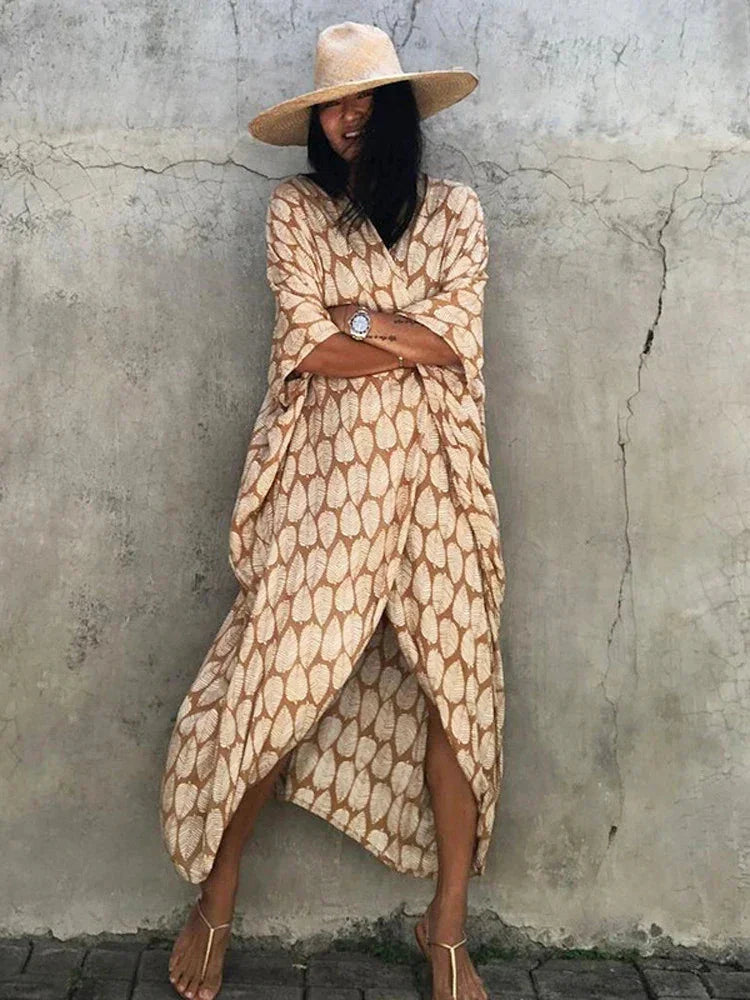 Tie Dye Kimono Summer Dress