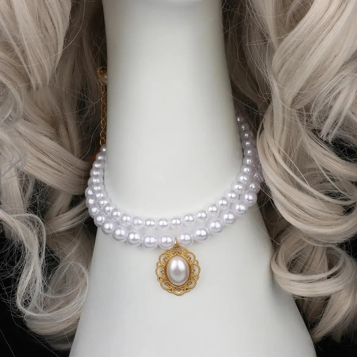 Sun Goddess Angel KC Halo Crown Headpiece Queen Anna Baroque Pearl Tiara Headband Lolita Collection Gothic Accessories