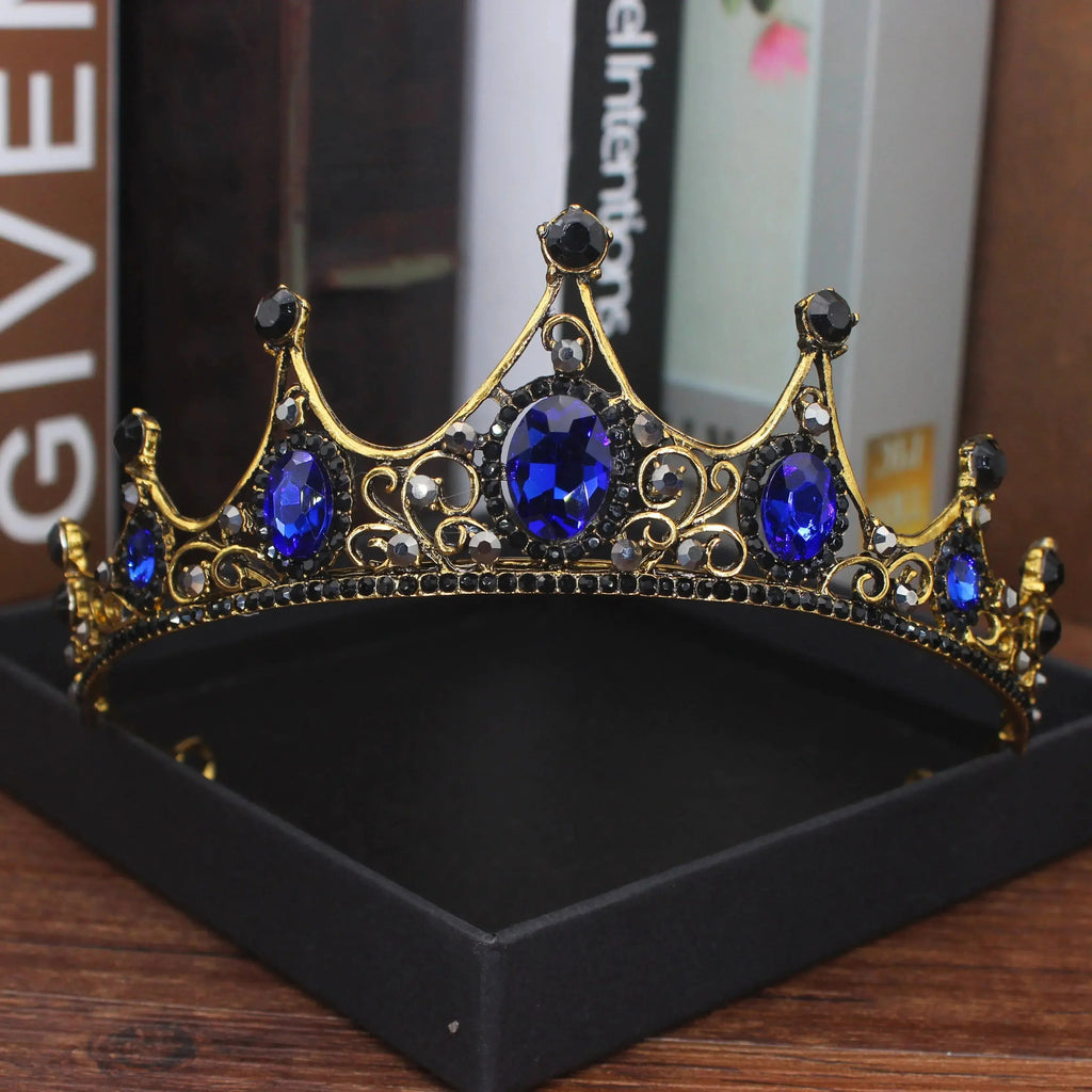 Vintage Baroque Bridal Wedding Tiaras and Crowns Women Bride Pageant Prom Hair Ornaments Wedding head Jewelry Accessories