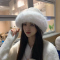 Rabbit Fur Winter Hat