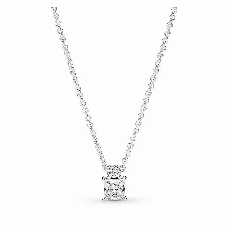 Friendship 925 Sterling Silver Zircon Necklace