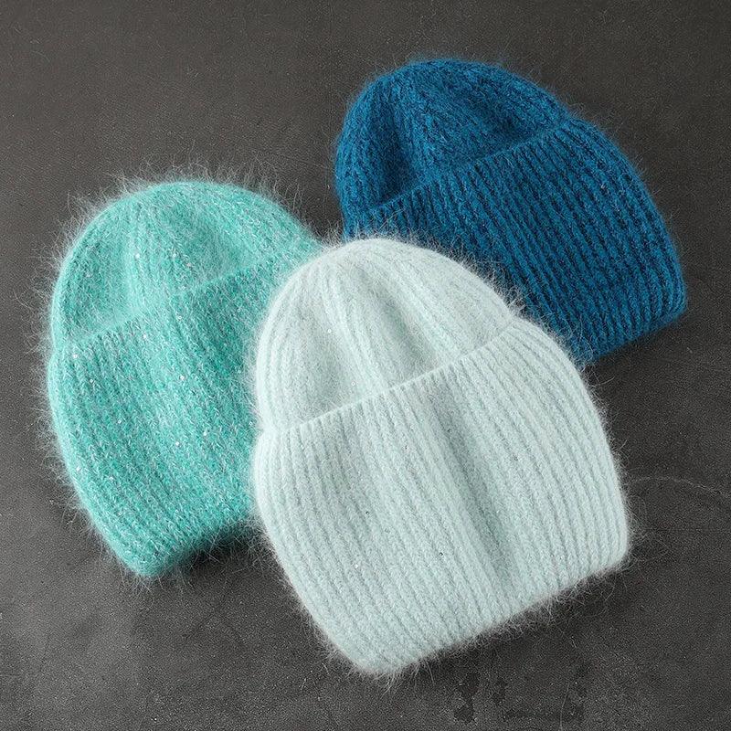 Women’s Rabbit Fur Beanie Hat