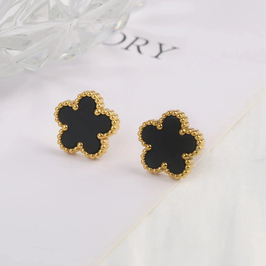 Hot Sale Stainless Steel Laser Five Leaf Flower Petal Adjustable Clover Bracelet Classic for Woman Girl Brand Jewelry Party Gift