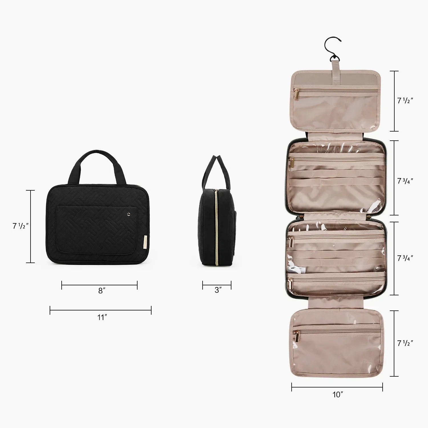 Amazing Hanging Travel Organizer for Full Sized Items