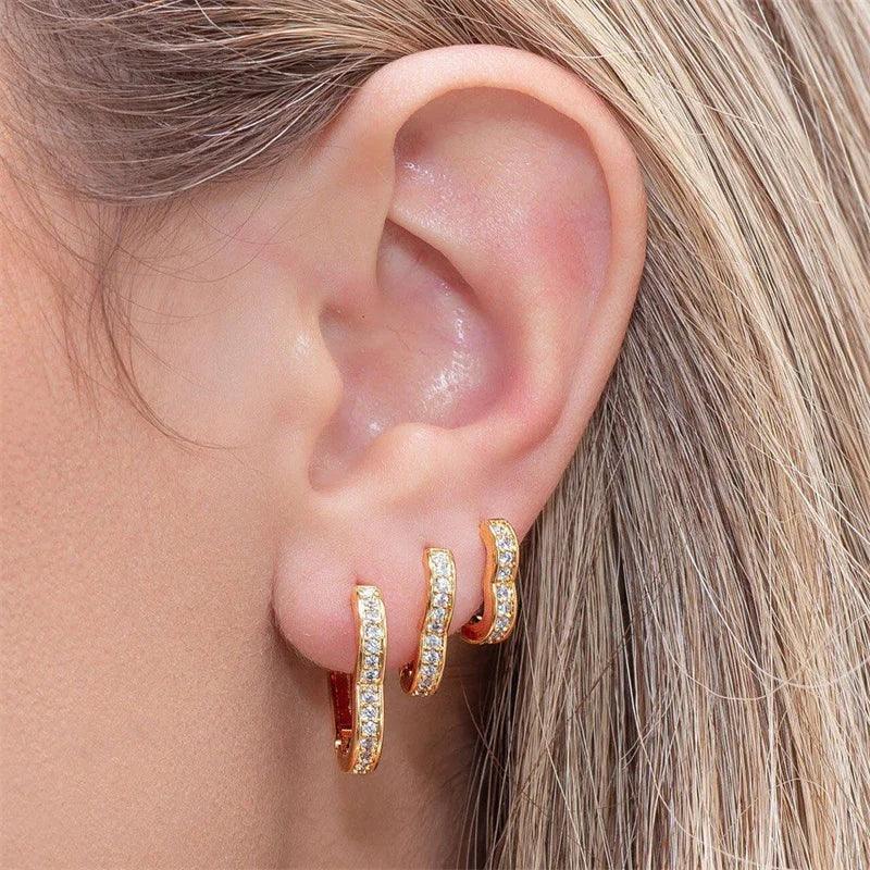 Cubic Zirconia Fashion Stud Earings (Mix and Match)