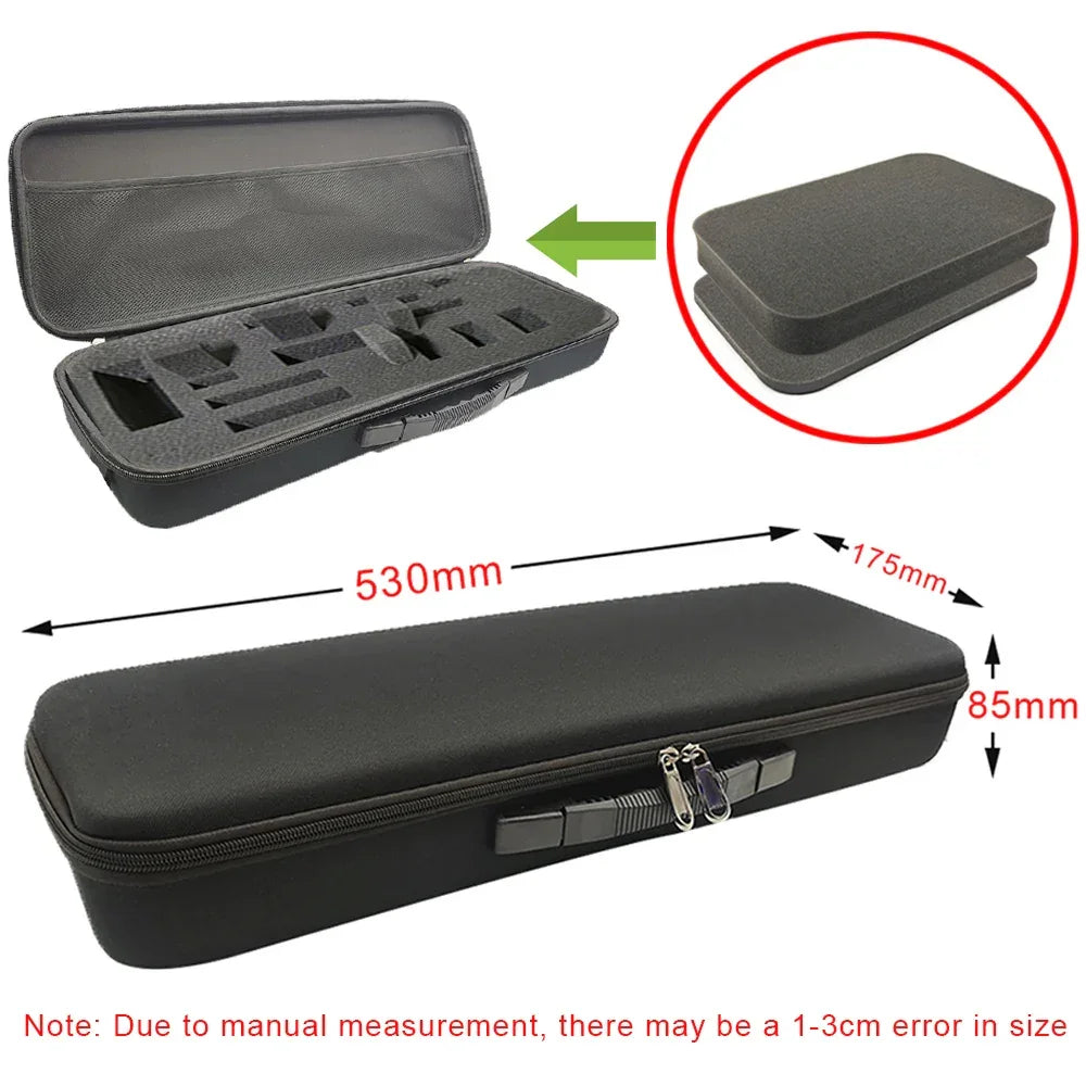 8 Slot Watch Storage Box Shockproof Watch Carry Case Organizer Protective Canvas EVA Hard Shell Zipper Watch Storage Case
