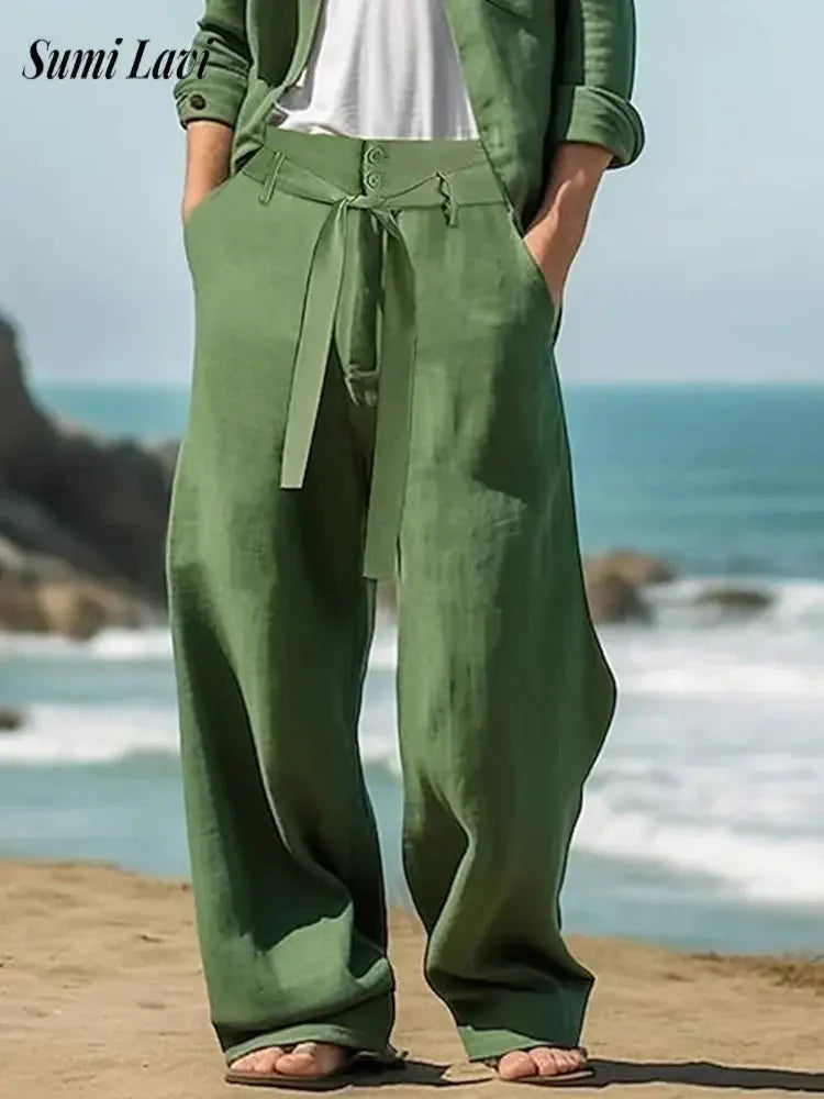 Men’s Leisure Breathable Linen Pants
