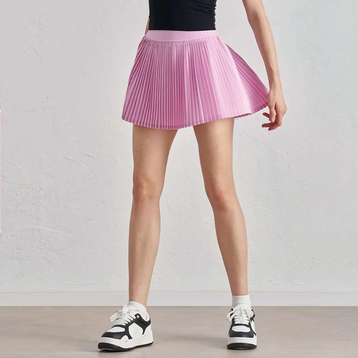 High Waist Pleated Tennis Dress With Pockets