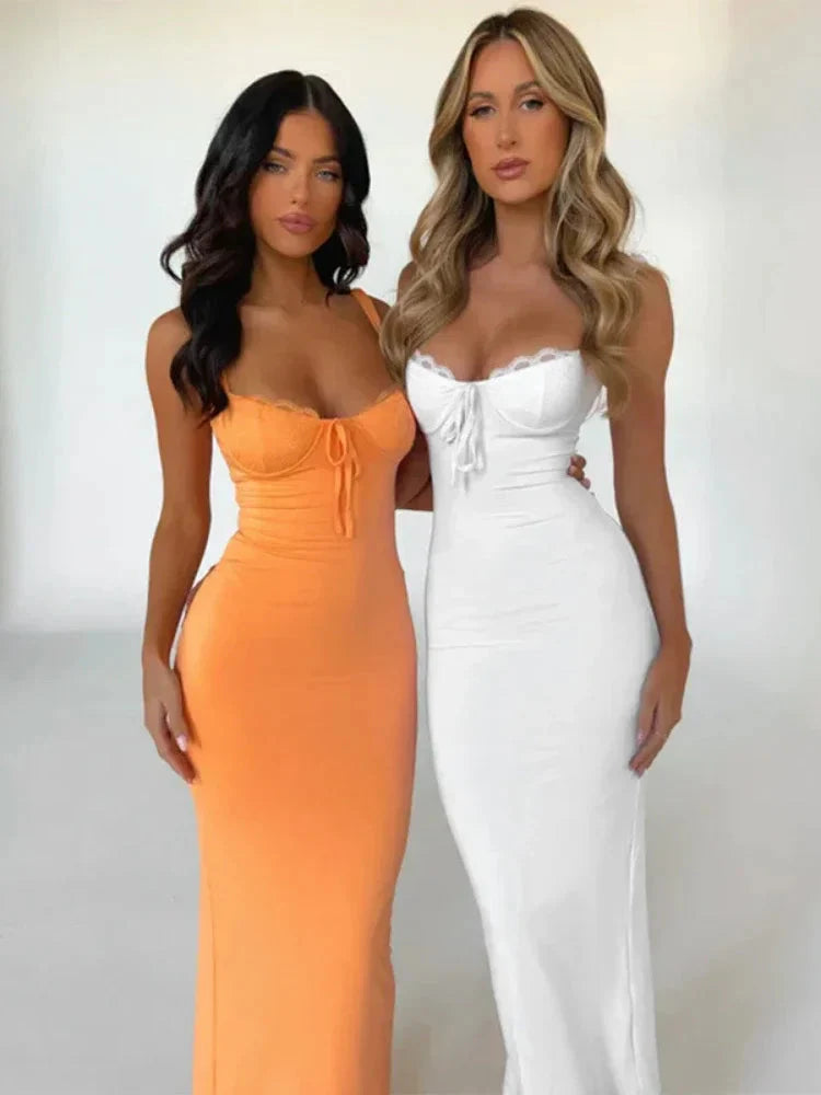 Siesta Elegant Bodycon Maxi Dress