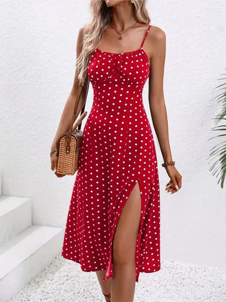 Market Polka Dot Midi Dress
