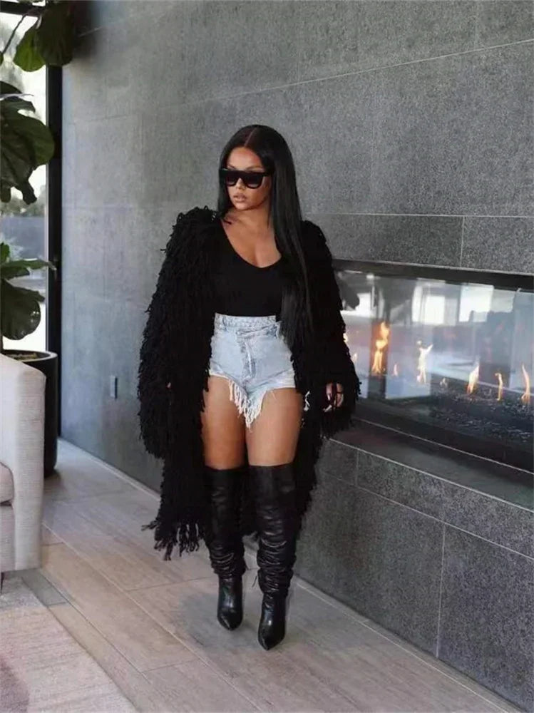 Women’s Oversized Tassel Coat