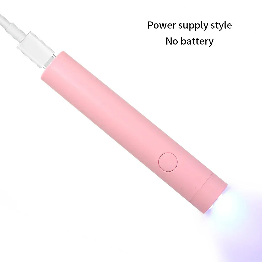 CNHIDS Portable Salon Quick Dry USB Nail Dryer Machine Home Phototherapy Tools Professional UV LED Nail Lamp Mini Flashlight Pen