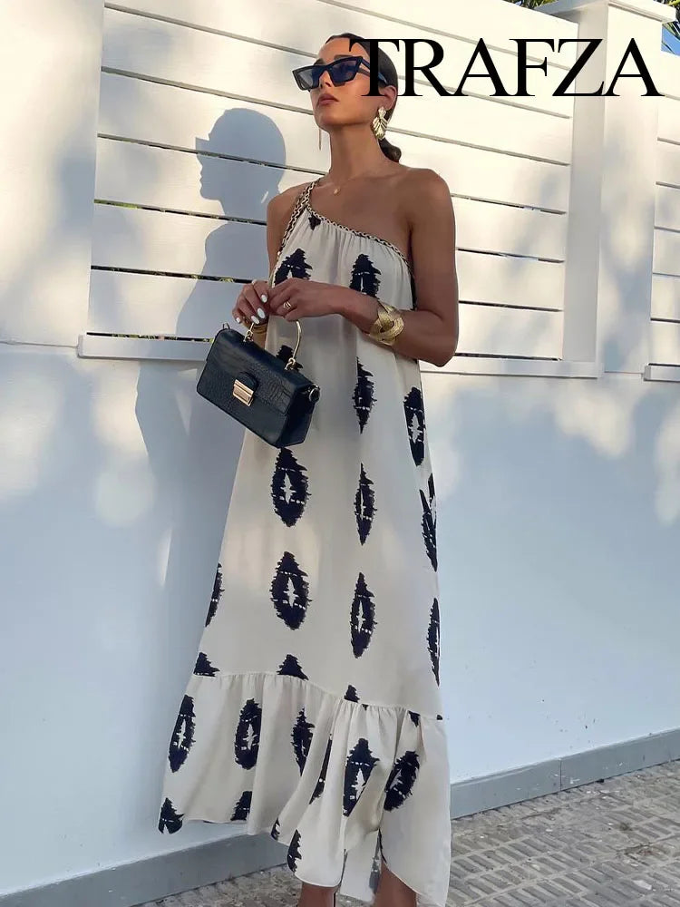 Boho Resort Print Casual Dress