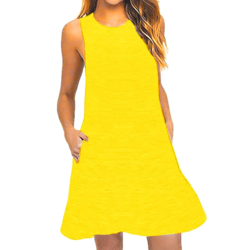 Everyday Casual Dress With Pockets