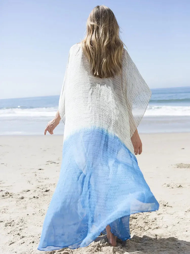 Santorini Beach Maxi Dress