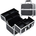 Makeup Case Portable Travel Alloy Cosmetics Make Up Storage Organizer Box Jewelry Nail Manicure Beauty Vanity Suitcase for Women