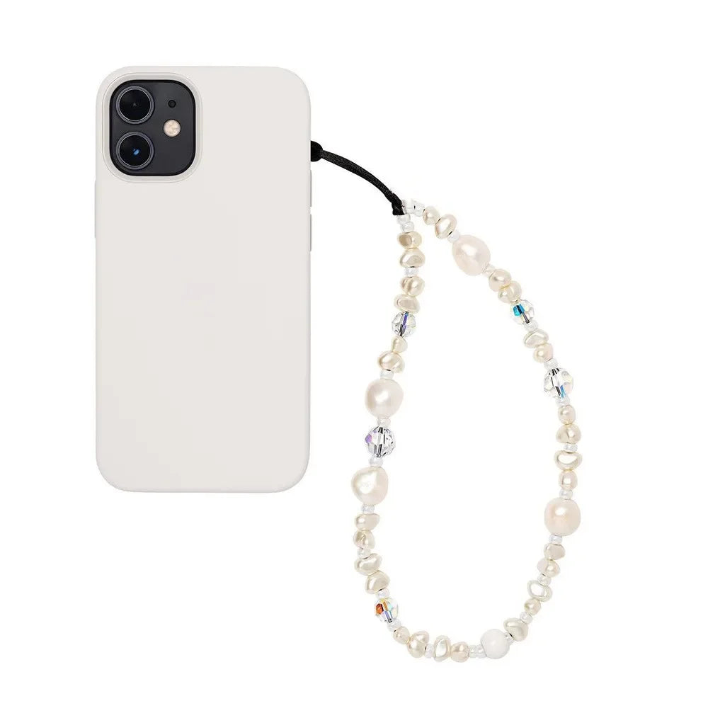 White Pearl Phone Charm