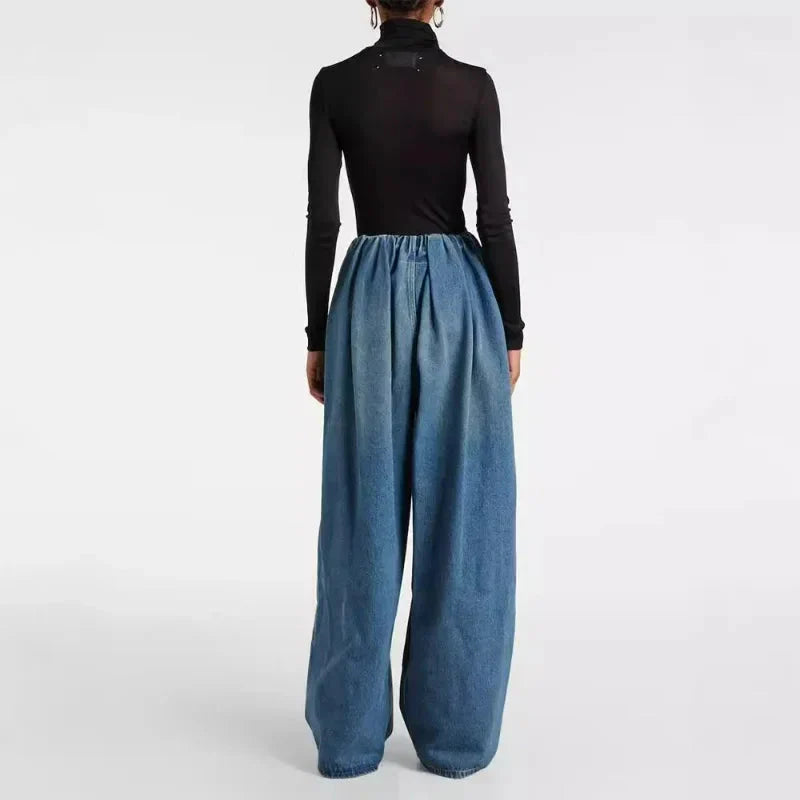 LUX Wide Leg Denim Pants