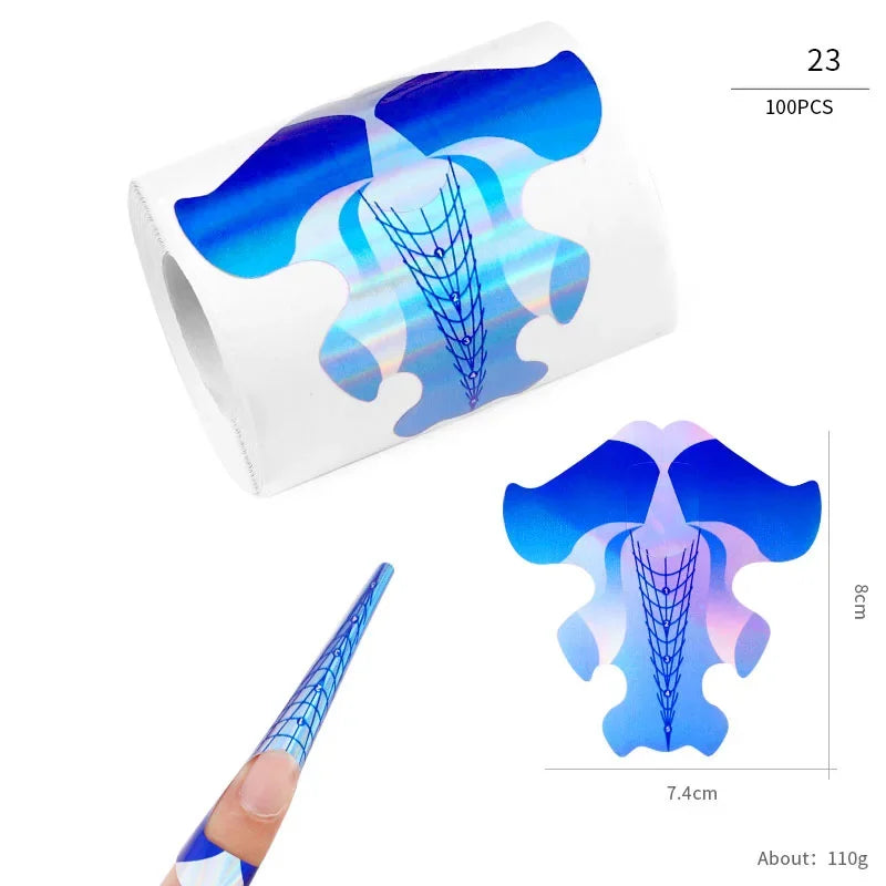French Nail Tips Nail Sticker 100pcs