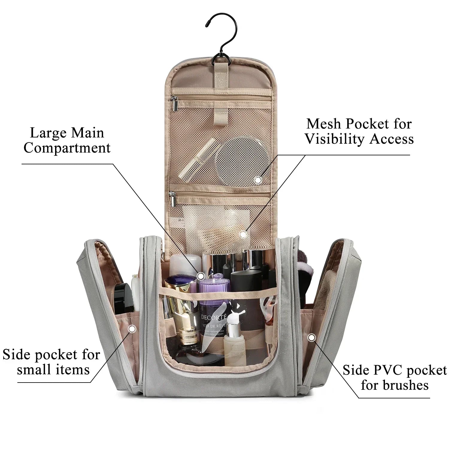 Travel Organizer Hanging Makeup Bag