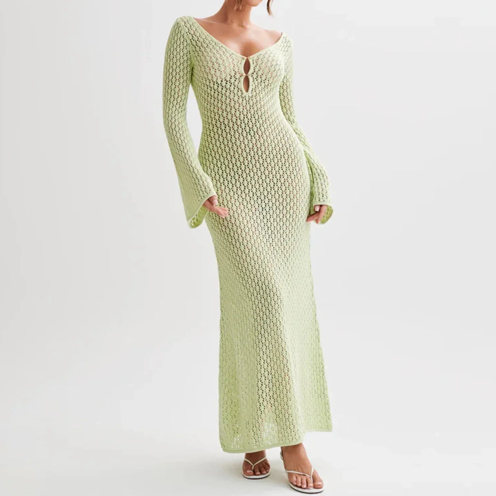 Sunset Knit Beach Dress