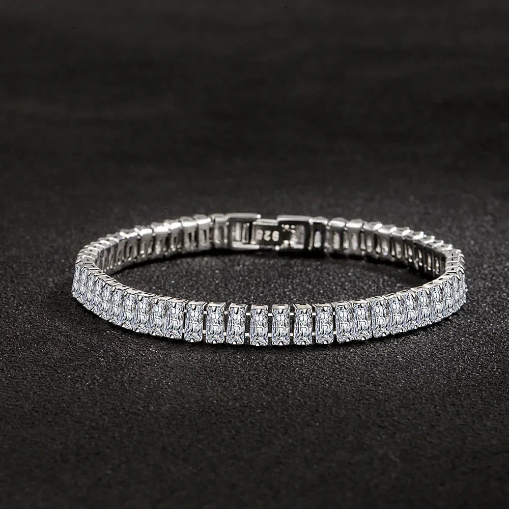 LUX 925 Sterling Silver Crystal Bracelet